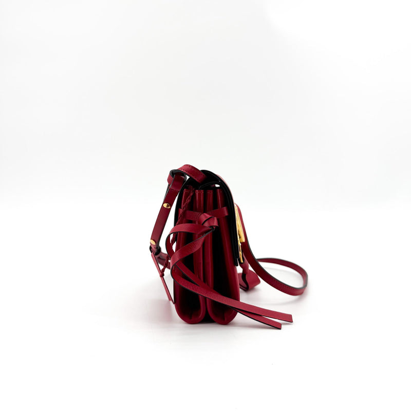 Valentino Garavani Vring Belt Leather Red Bag