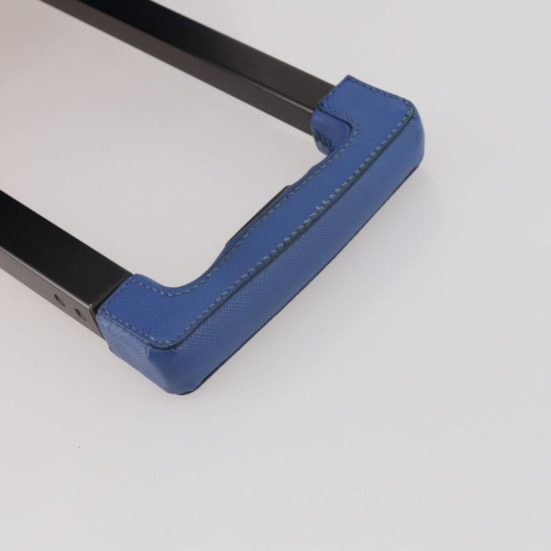 Prada Travel Bag Nylon Blue Leather
