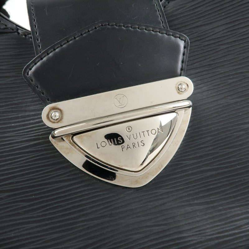 Louis Vuitton Montaigne Sac Epi Leather Black Bag