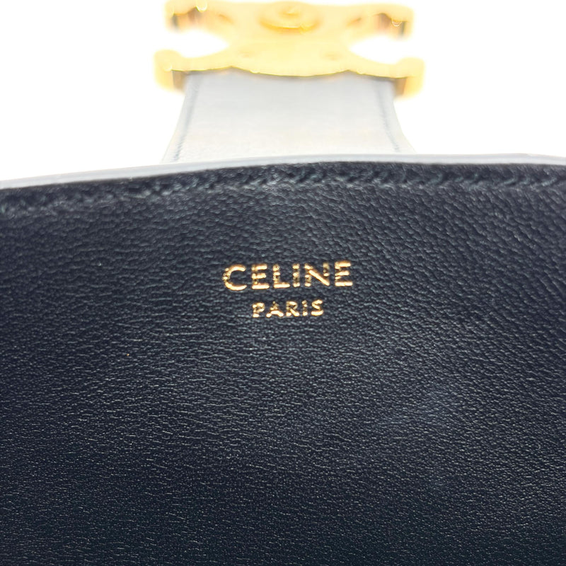 Celine Louise Leather Black Calfskin Bag