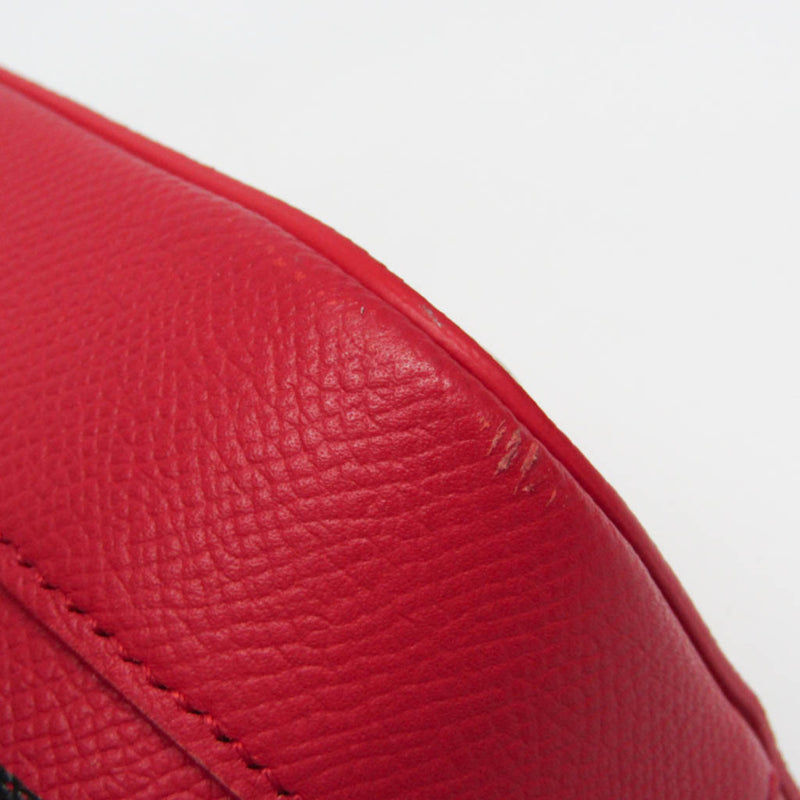 Balenciaga Logo Ville Leather Red Bag