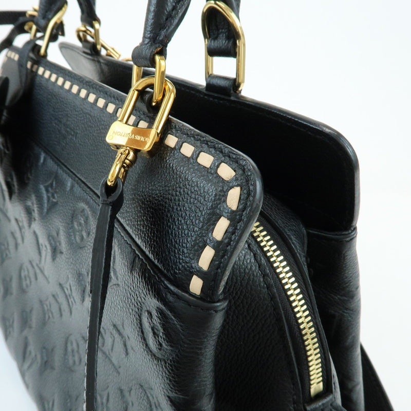 Louis Vuitton Vosges Whipstitch Monogram Empreinte Leather Black Bag