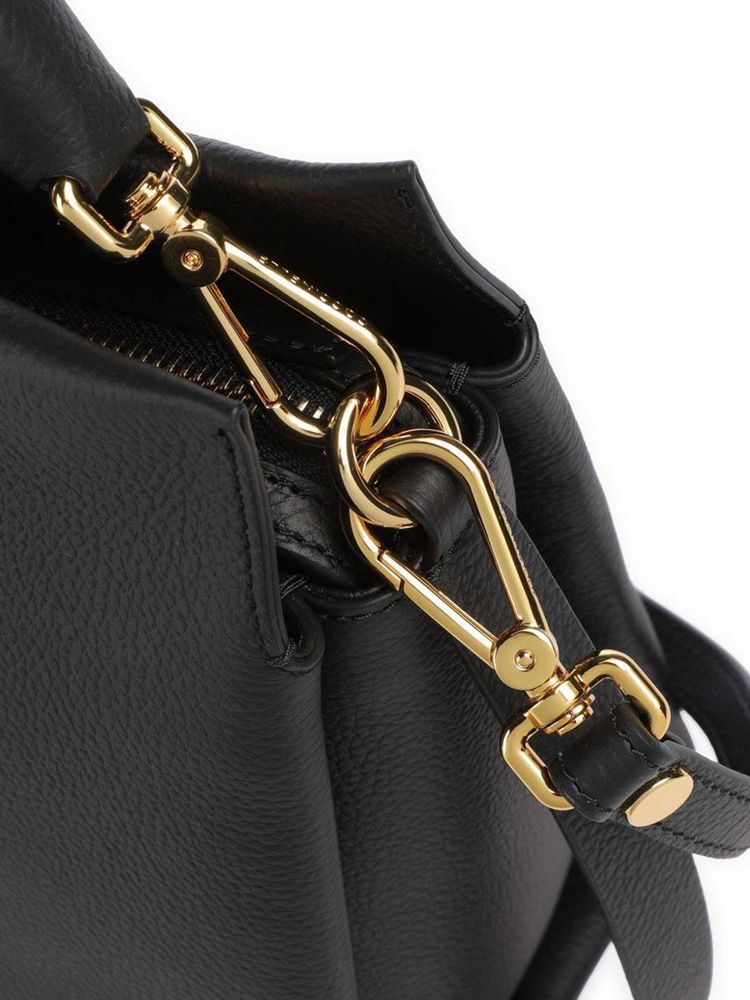 Coccinelle Clutch — Black Cowhide