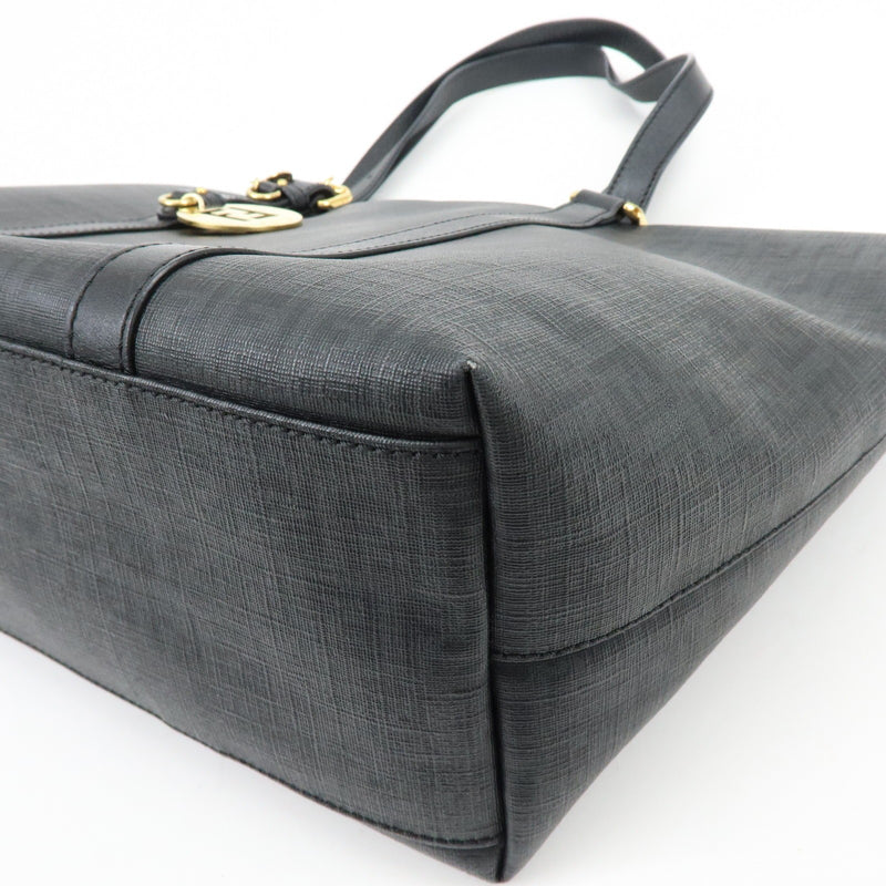 Fendi Superstar Zucchino Coated Canvas Black Bag