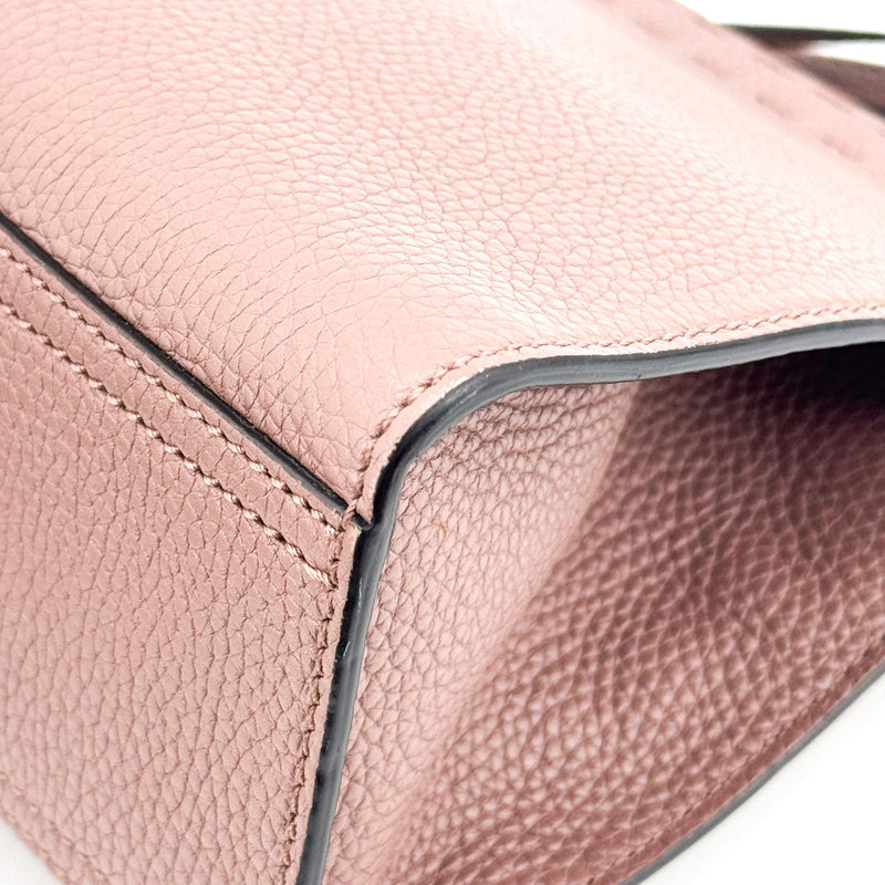 Gucci Gg Marmont Top Handle Leather Pink Bag