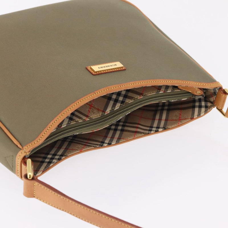 Burberry Shoulder Bag Nova Check Coated Canvas Khaki
