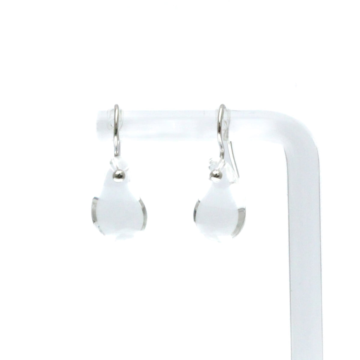 Tiffany & Co. Elsa Peretti Teardrop Platinum With Crystal Silver Bijoux