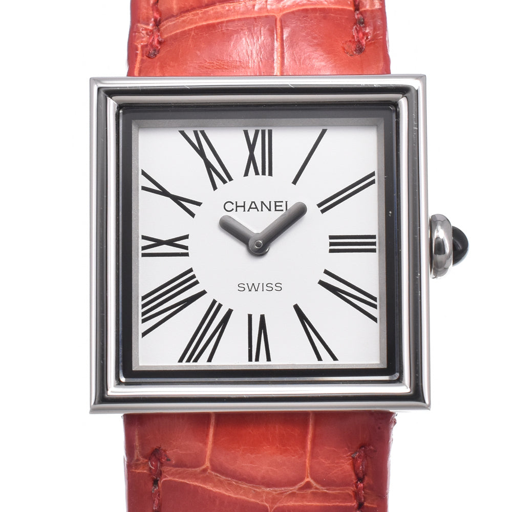 Chanel Vintage Mademoiselle Quartz Leather & Steel Watches
