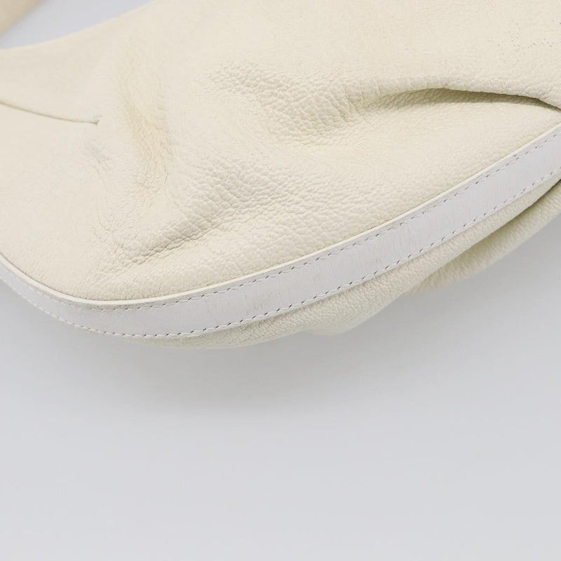 Bvlgari Shoulder Leather White Bag
