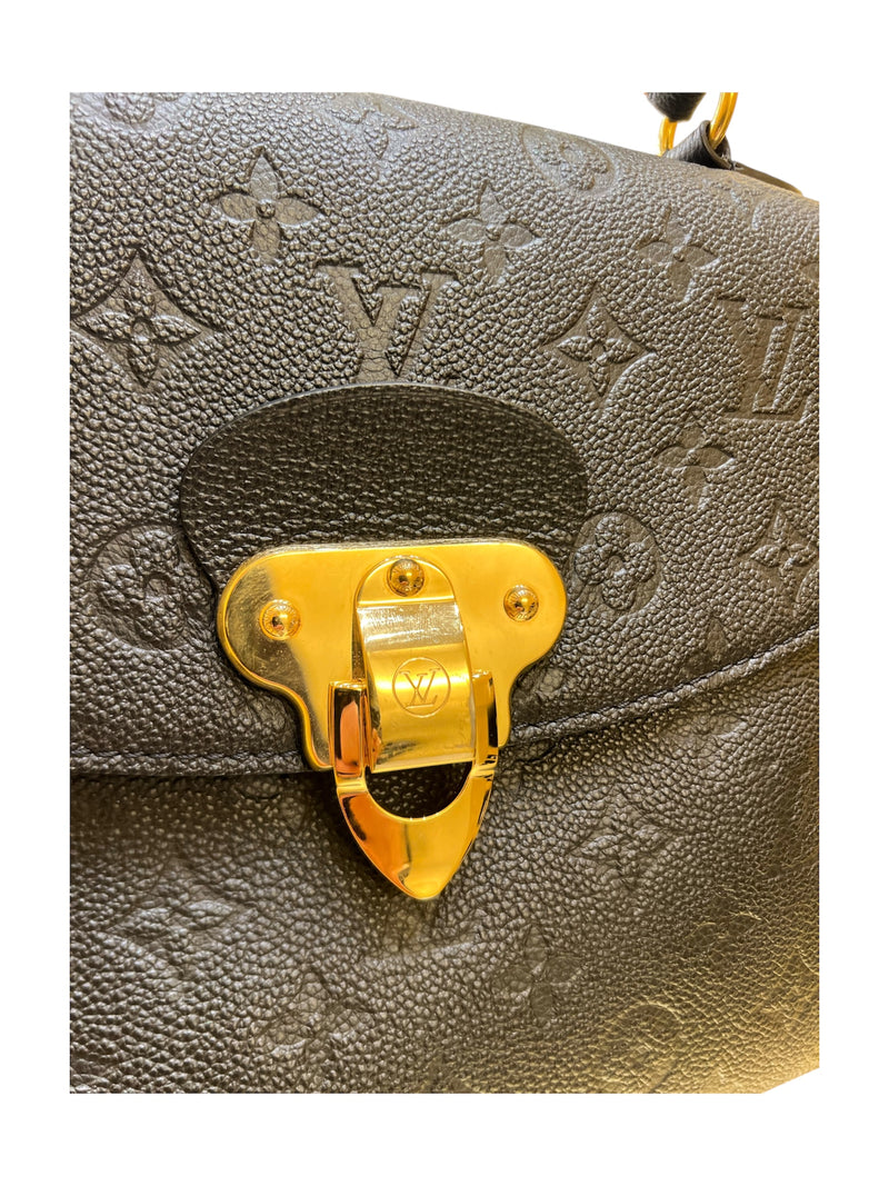 Louis Vuitton Georges Monogram Empreinte Leather Black Bag