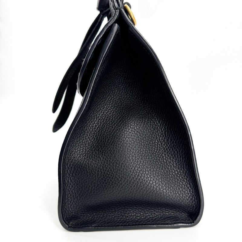 Gucci Gg Marmont Top Handle Leather Black Bag