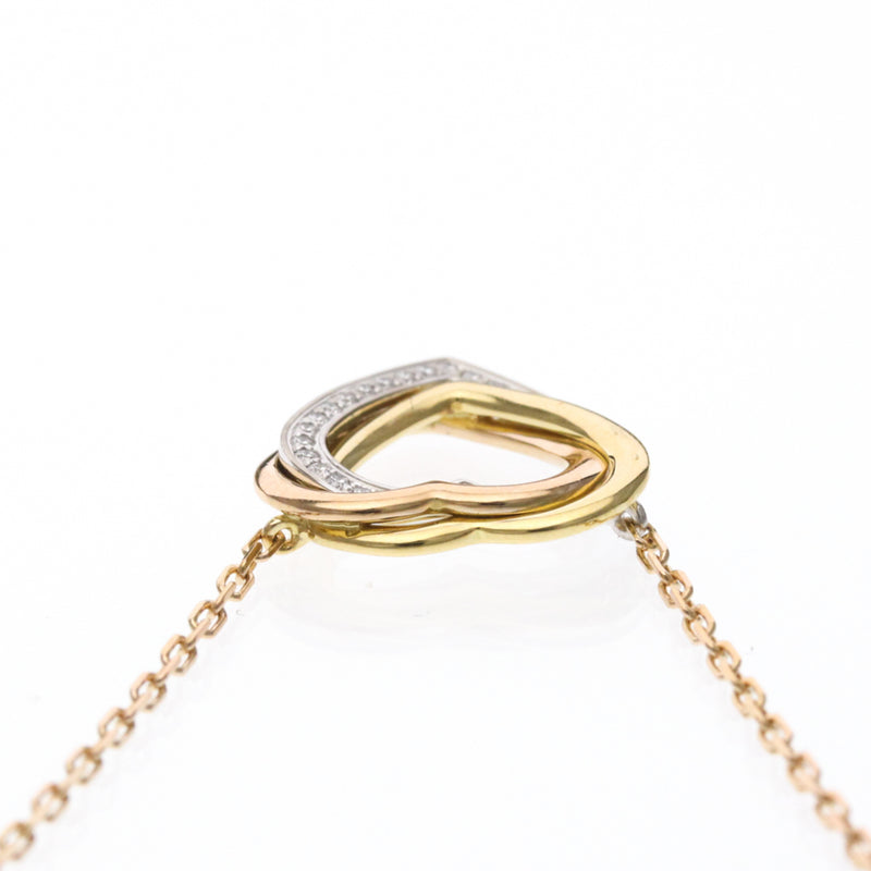 Cartier Trinity De Heart Pendant 18k Tricolor Gold With Diamonds Bijoux