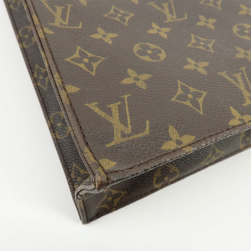Louis Vuitton Vintage Sac Plat Monogram Canvas Brown Bag