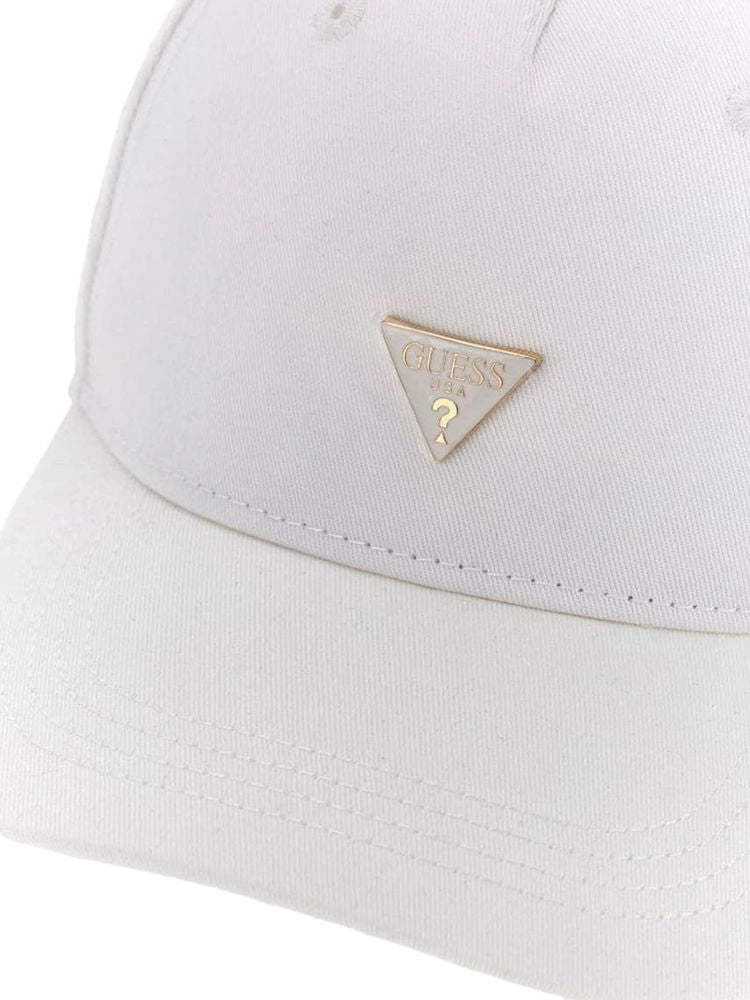 Guess Aw5608 Baseball Cap — White Cotton Caps
