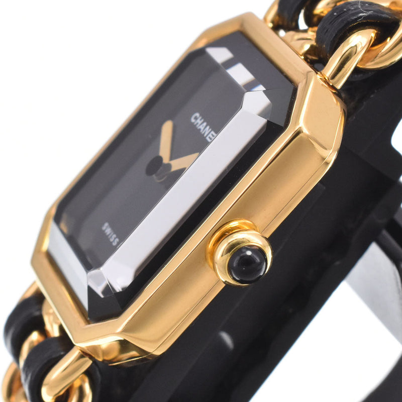 Chanel Premiere Rock Quartz Plated Metal And Leather Watches
