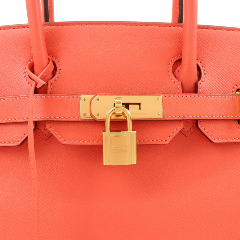 Hermes Birkin Pink Epsom With Gold Hardware Leather Bag