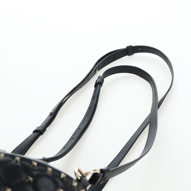 Valentino Garavani Rockstud Spike Quilted Leather Black Bag