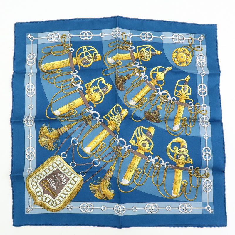 Hermes Carré 42 Silk Blue Accessory
