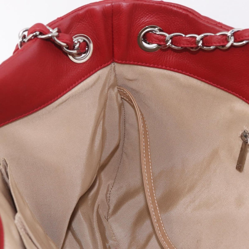 Chanel Timeless Cc Expandable Quilted Caviar Red Leather Bag