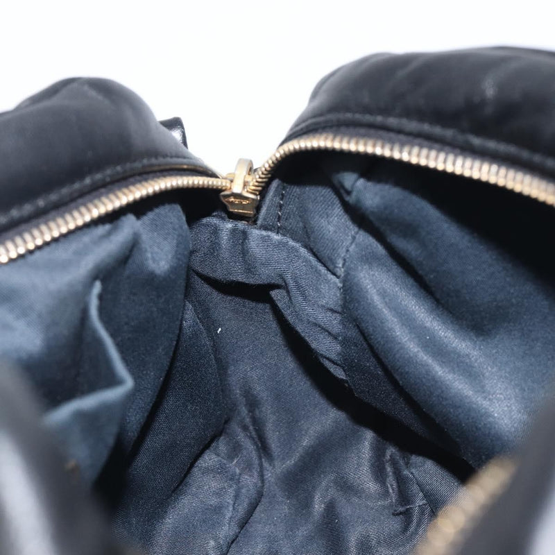 Miu Miu Shoulder Matelasse Leather Black Bag