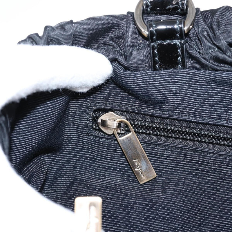 Salvatore Ferragamo Vala Tote Nylon Black