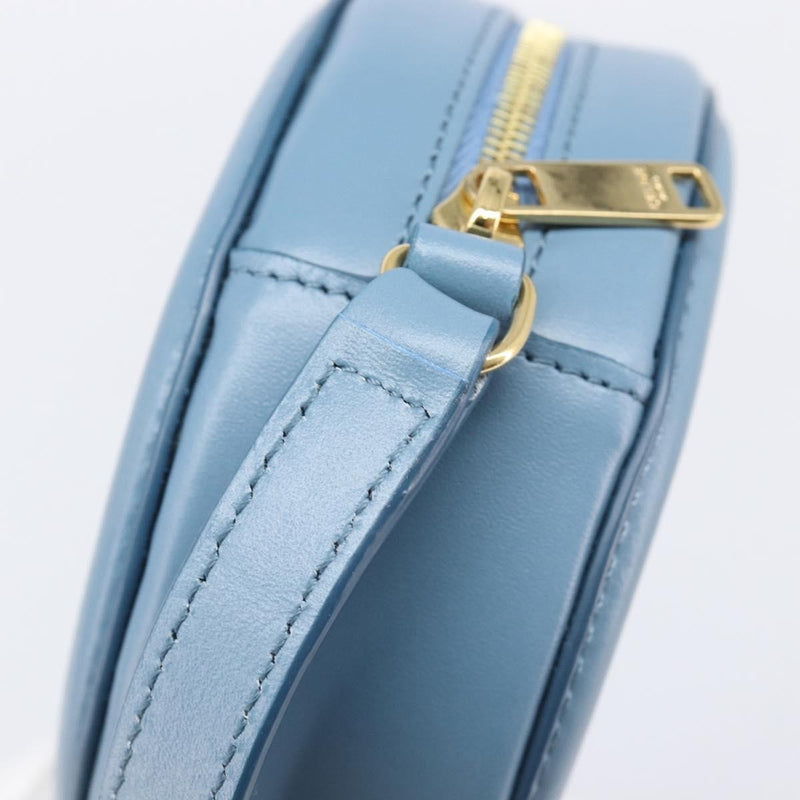 Celine Triomphe Oval Leather Blue Bag