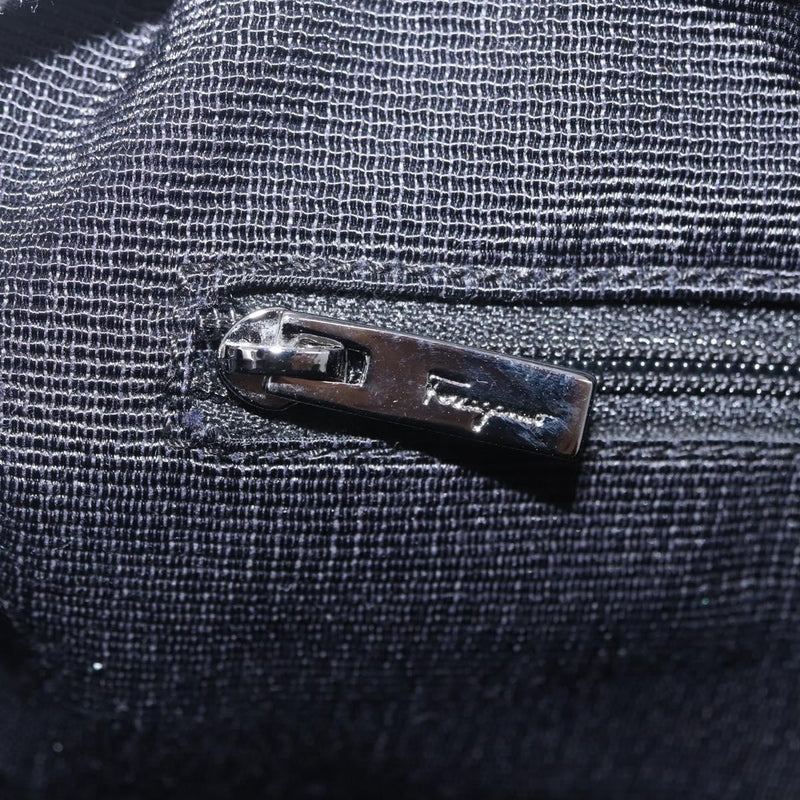 Salvatore Ferragamo Gancini Canvas Black Bag