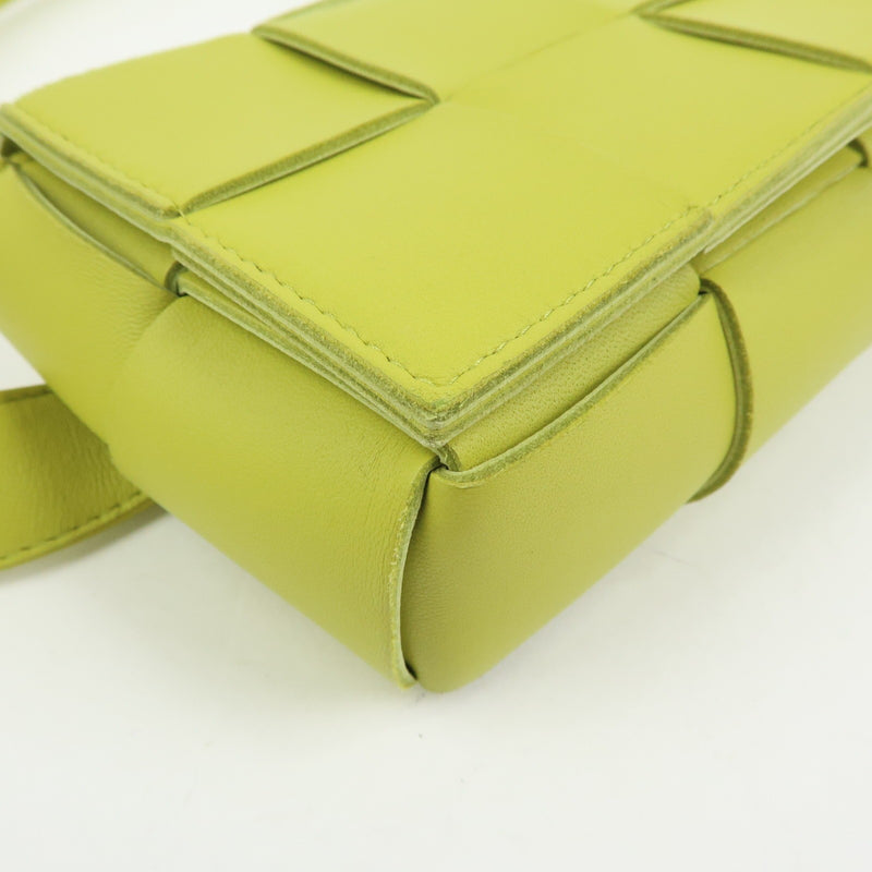 Bottega Veneta Cassette Belt Maxi Intrecciato Leather Green Bag