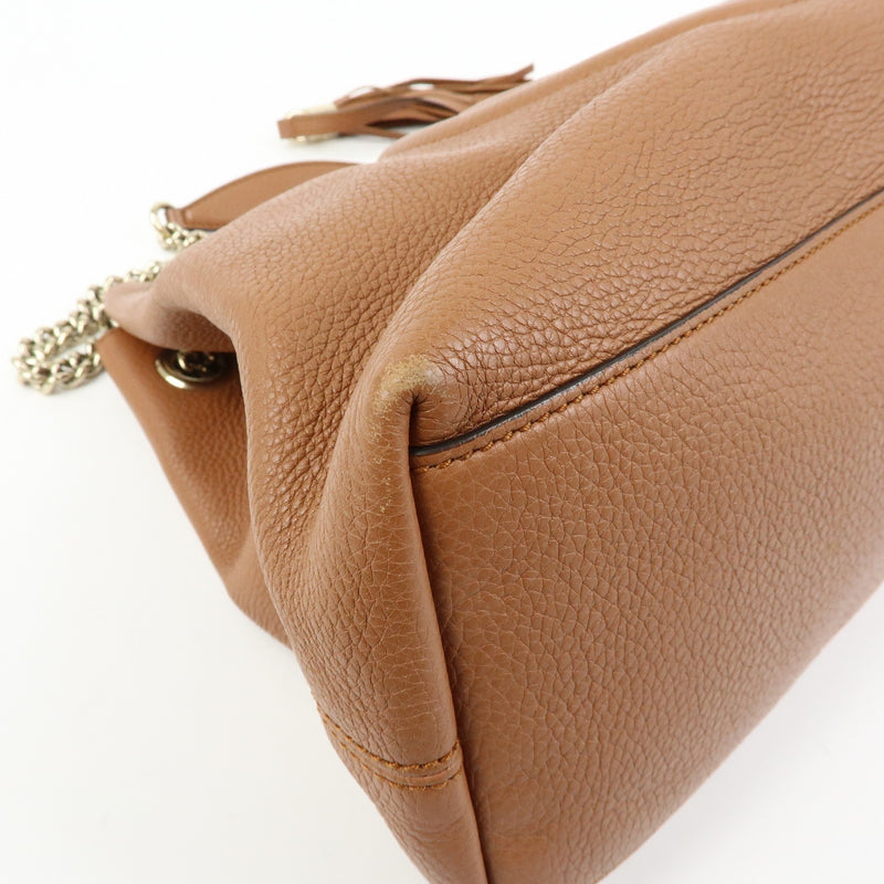 Gucci Soho Chain Strap Leather Brown Bag