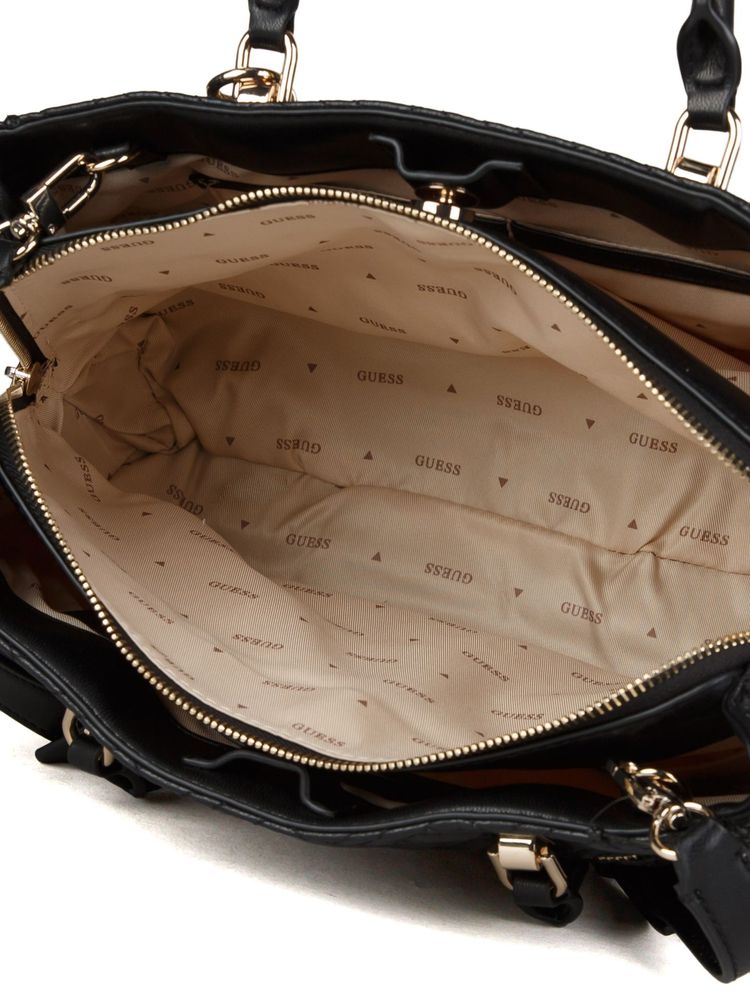 Guess Shoulder Bag — Black Polyurethane