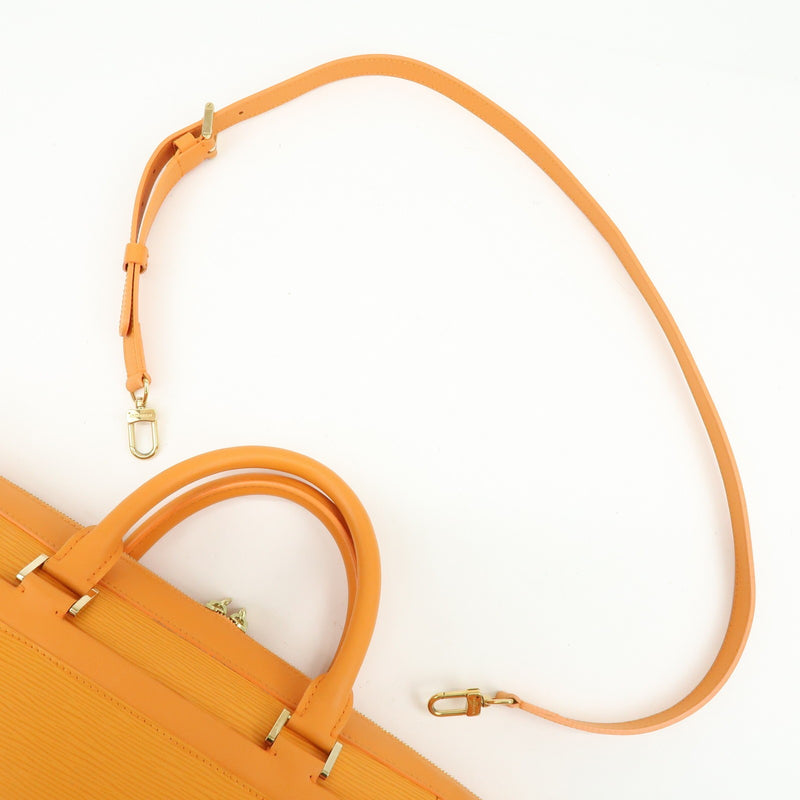 Louis Vuitton Dhanura Epi Leather Orange Bag