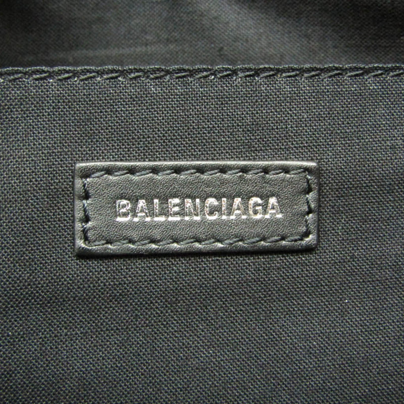 Balenciaga Navy Zip Canvas And Leather Ecru Bag