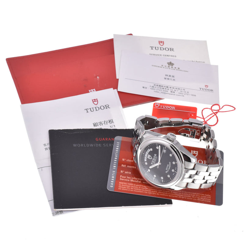 Tudor Glamour Day Date Automatic Stainless Steel With Diamonds Watches