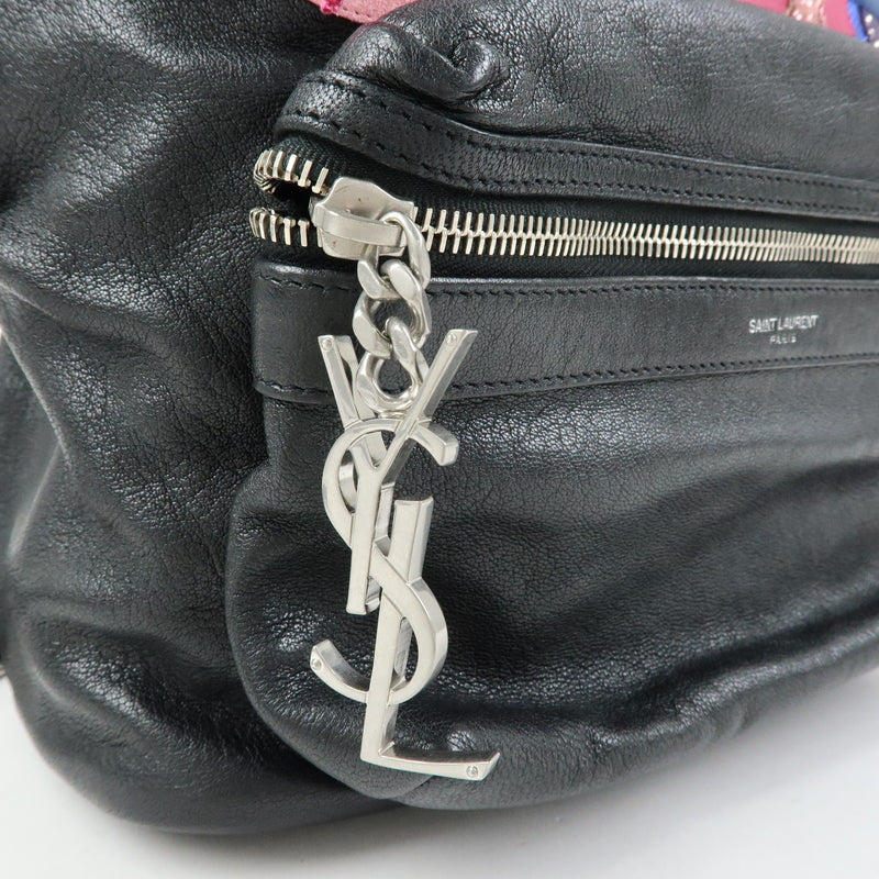 Saint Laurent City Patchwork Leather Black Bag