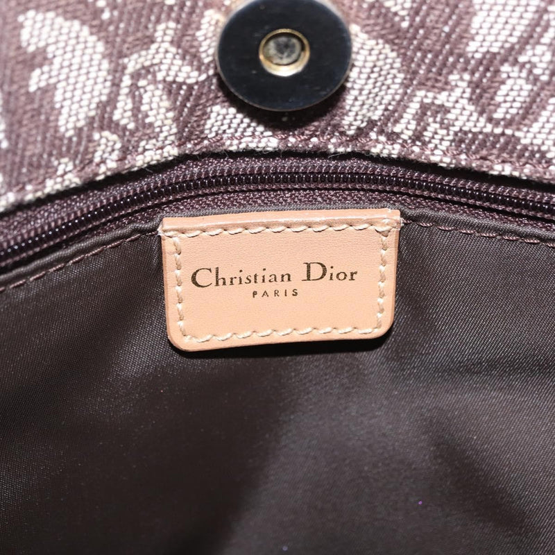 Christian Dior Vintage Open Diorissimo Canvas Brown Bag