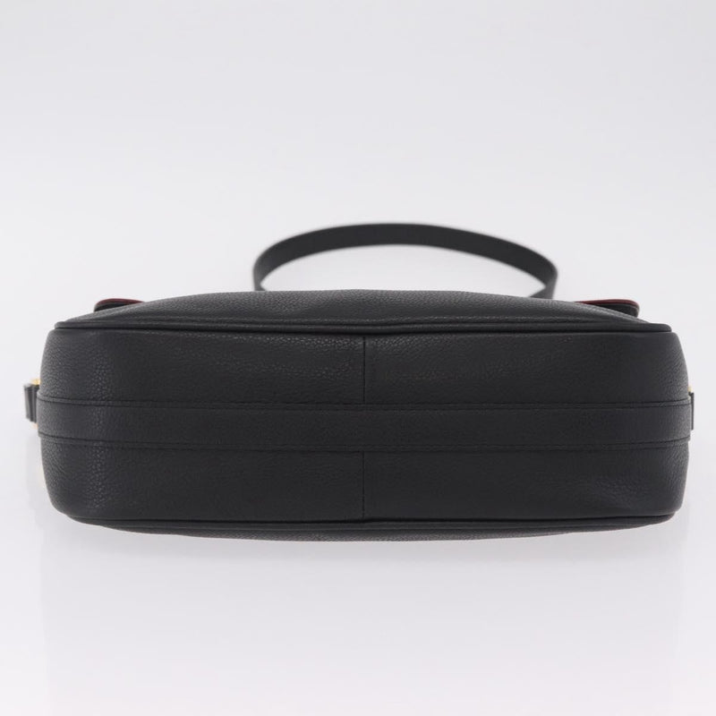 Saint Laurent Vintage Shoulder Bag Leather Black