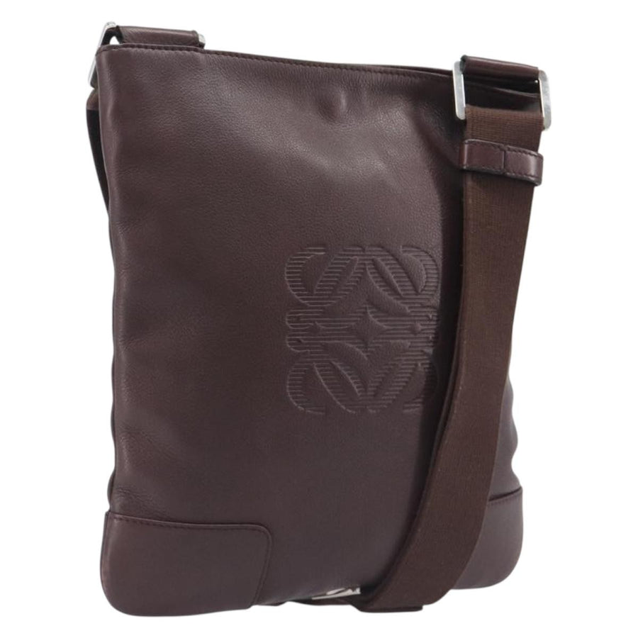 Loewe Anagram Leather Brown Bag
