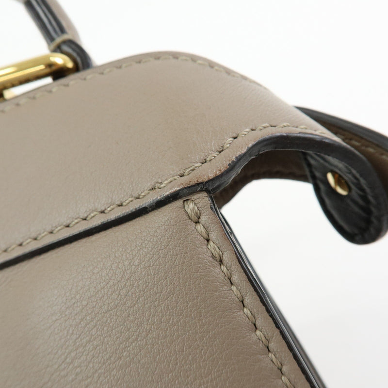 Fendi Peekaboo Iseeu Leather Gray Bag
