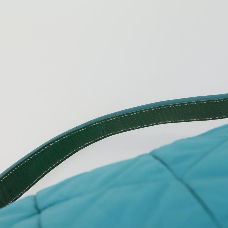 Prada Zip Hobo Chevron Tessuto Blue Nylon
