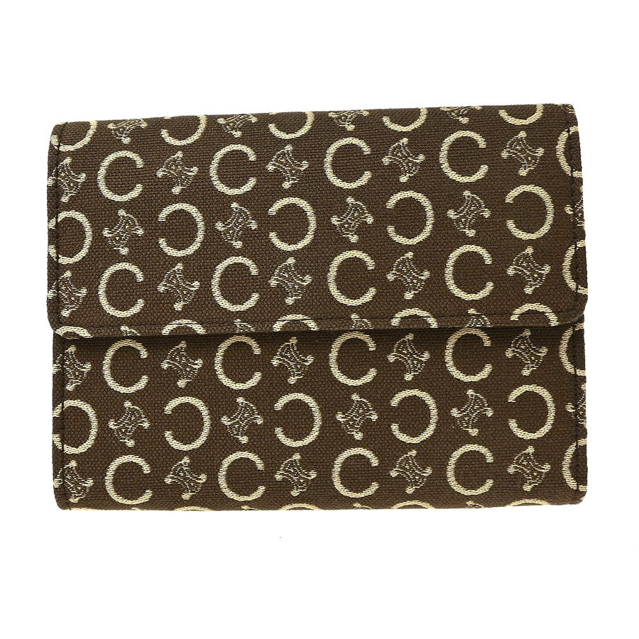 Celine Trifold C Macadam Brown Canvas Accessory