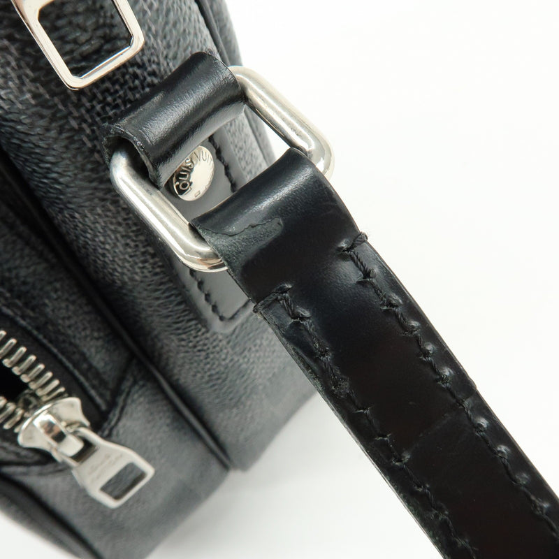 Louis Vuitton Rem Damier Graphite Black Canvas Bag