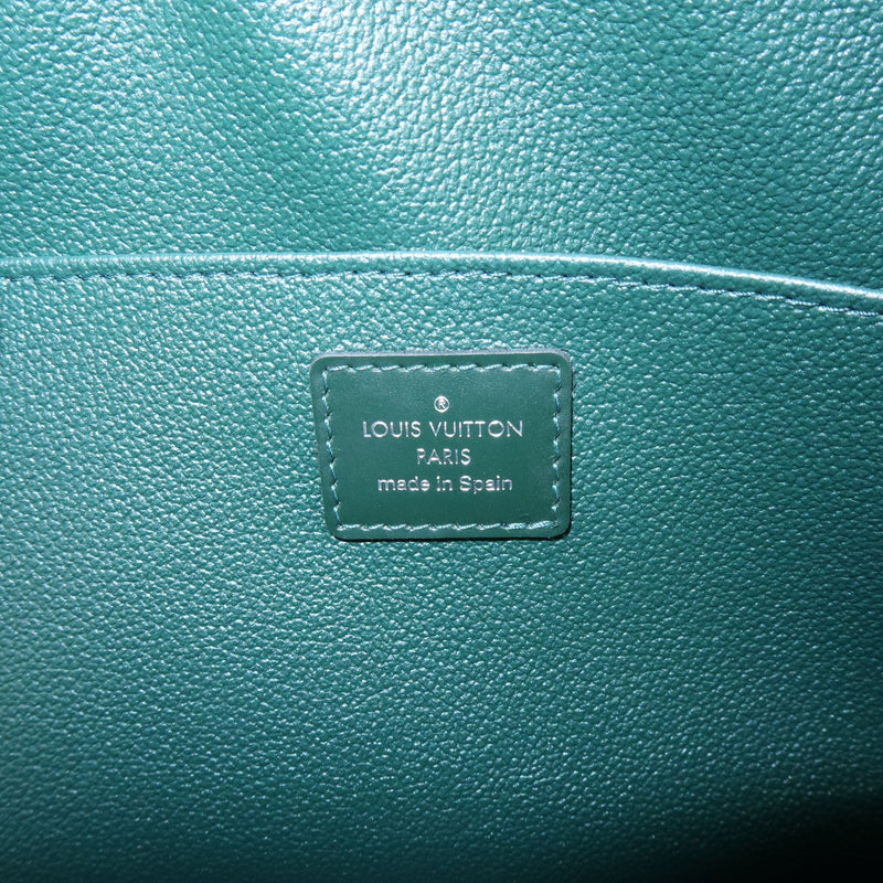 Louis Vuitton Toiletry Pouch Taiga Leather Green