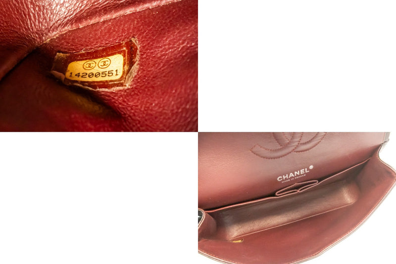Chanel Classic Double Flap Quilted Lambskin Black Leather Bag