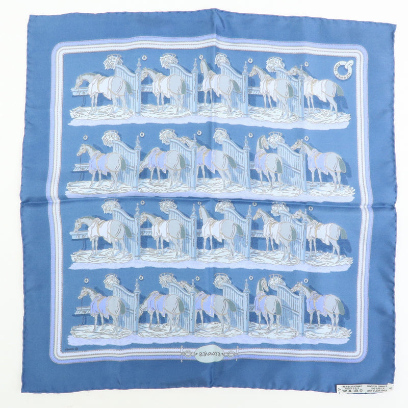 Hermes Carré 42 Silk Blue Accessory