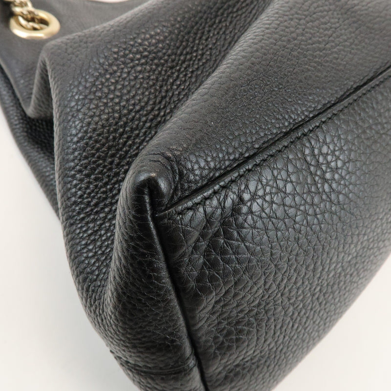 Gucci Soho Chain Strap Leather Black Bag