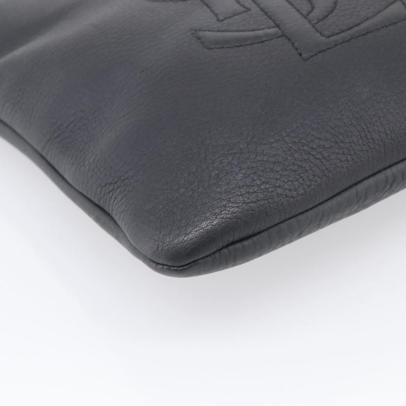 Saint Laurent Vintage Shoulder Bag Leather Black