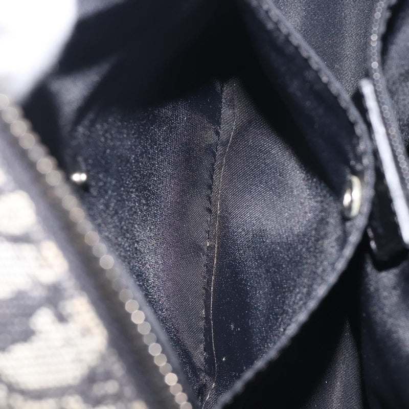 Christian Dior Trotter Double Saddle Canvas Black Bag