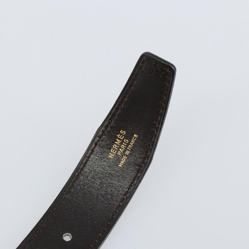 Hermes Buckle Belt Leather Black