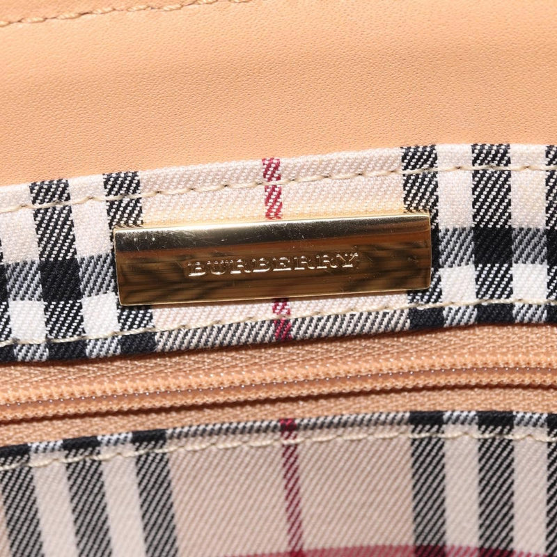 Burberry Handbag Leather Beige Bag