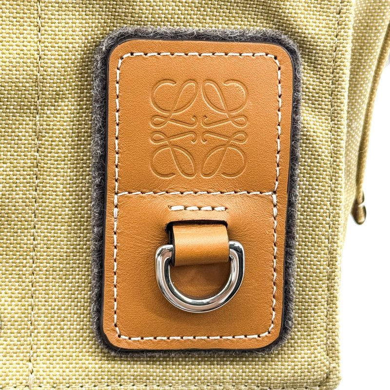Loewe Shoulder Bag Canvas Brown